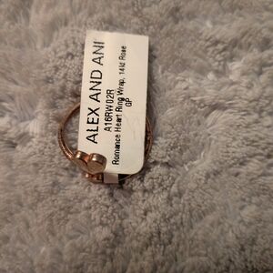 ALEX AND ANI Romance Heart Ring Wrap